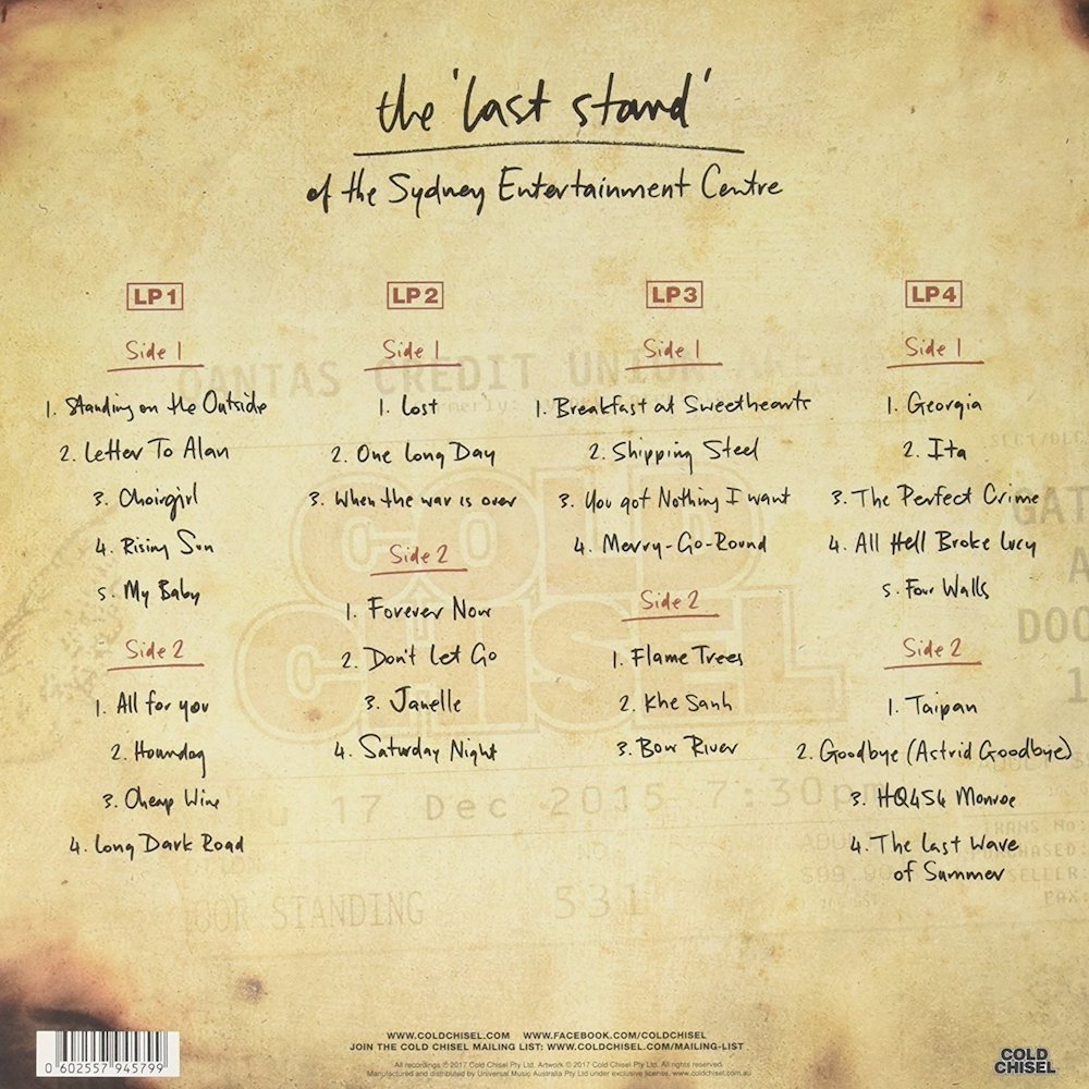 Cold Chisel The Live Tapes Vol. 4 The Last Stand